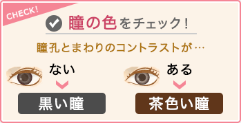 瞳の色をチェック！